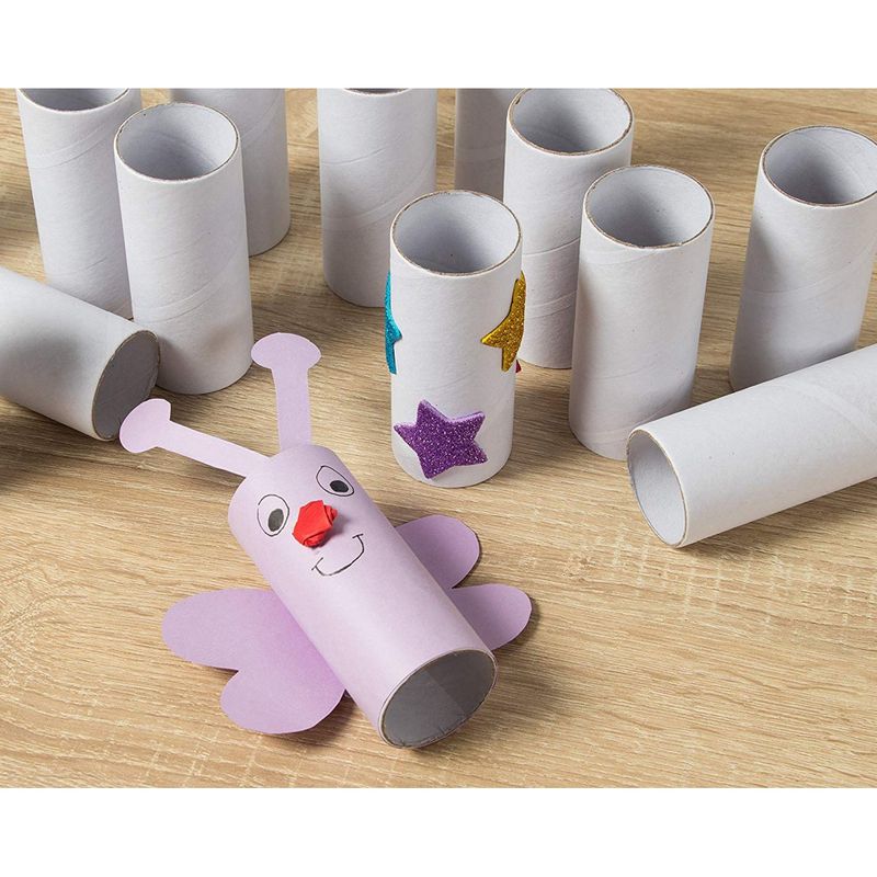 Ciieeo 12pcs Rolls Paper Tube Painting Materials Kid Art Supplies Kids Art  Supplies White Cardboard Tubes Cutting Materials Brown Paper Towels Gift