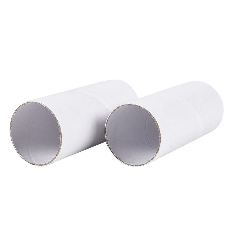 White Cardboard Tubes for Crafts (1.75 x 8 In 24 Pack)