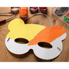 DIY Mask - 48-Pack Blank Masquerade Mask for Halloween Costume Party, Bear Design, 250 GSM, 8.25 x 7.5 Inches