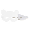 DIY Mask - 48-Pack Blank Masquerade Mask for Halloween Costume Party, Bear Design, 250 GSM, 8.25 x 7.5 Inches