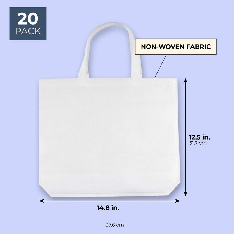 Different Sizes White Plastic Carry Bags | GMA Supplies