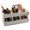 Wooden Desk Organizer, Pen and Pencil Holder (9.5 x 4.25 in.)