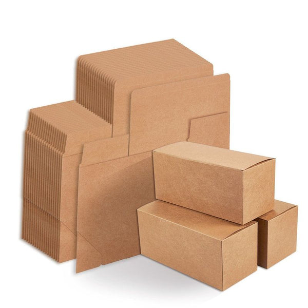 Kraft Gift Boxes, Paper Box with Lid (9 x 4.5 x 4.5 in., 20 Pack)