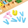 Wooden Letters - 260-Piece Wooden Craft Letters with Storage Tray Set- Wooden Alphabet Letters for Home Decor, Kids Learning Toy - Multicolor, 1 inch