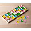 Wooden Letters - 260-Piece Wooden Craft Letters with Storage Tray Set- Wooden Alphabet Letters for Home Decor, Kids Learning Toy - Multicolor, 1 inch