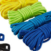 Paracord Rope with Buckles for Crafts (10 Colors, 20 Pieces)