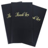 Juvale 10-Pack Restaurant Guest Check Card Holder Presenter with Gold Thank You Imprint, 10.5 x 5.5 Inches