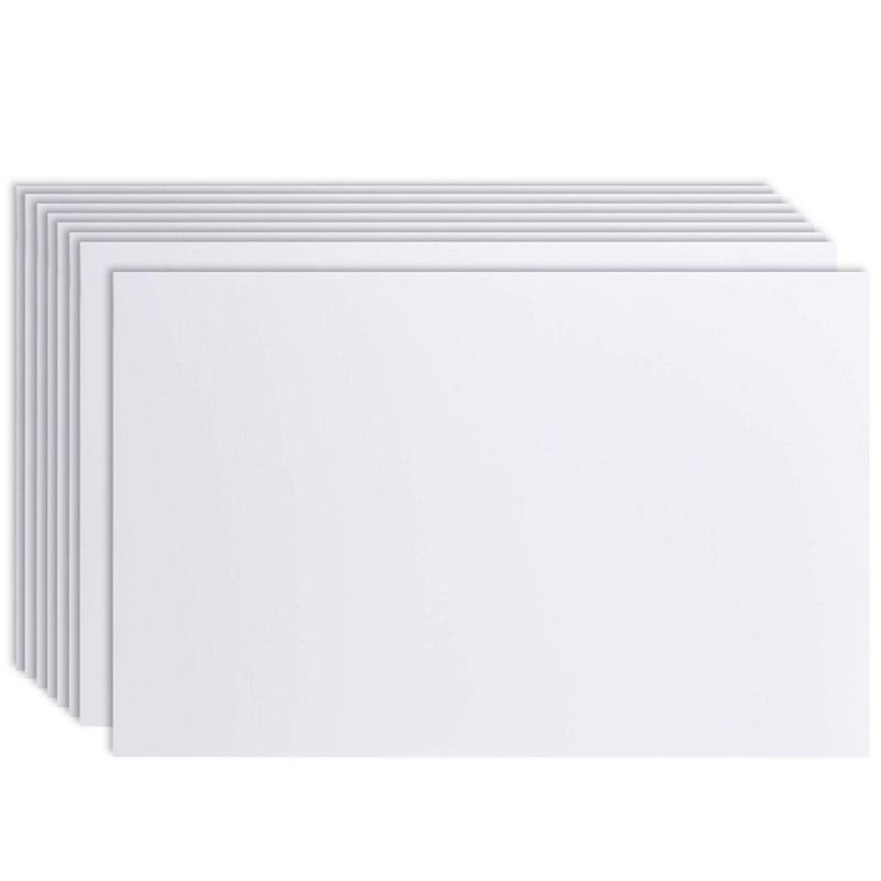 Juvale Blank Corrugated Plastic Yard Lawn Sign (18 x 24 Inches, White, 8-Pack)