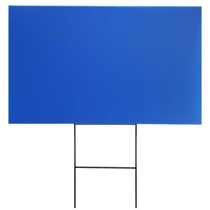 Juvale 8-Pack Blank Corrugated Plastic Yard Lawn Signs, Blue, 24 x 36 Inches