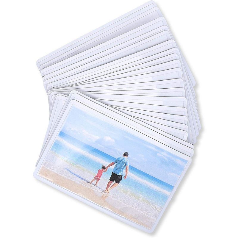 Juvale 24-Pack Magnetic Wallet Picture Frame, 2.5 x 3.5 Inches