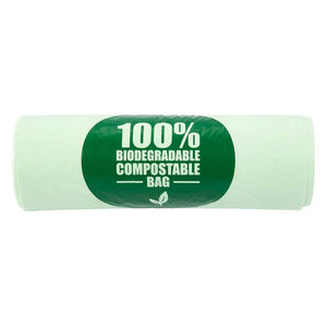 Compostable Trash Bags, 3 Gallon Capacity (Green, 100 Pack)