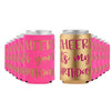 Women’s Birthday Beer Sleeves – 12-Pack Girls Night Out Party Can Covers – Party Supply for Women’s Birthday Parties, 12-Ounce Neoprene Coolers for Soda, Beer, Can Beverage, 11 in Pink and 1 in Gold