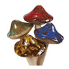 Miniature Ceramic Mushroom, Garden Decorations (2 x 5.3 in, 4 Pack)