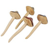 Miniature Ceramic Mushroom, Garden Decorations (2 x 5.3 in, 4 Pack)