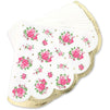 Vintage Floral Paper Napkins with Scalloped Edges (4.9 x 4.7 Inches, 50 Pack)