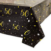 Juvale 50th Birthday Table Cloth Cover Party Decoration (3 Pack) 54 x 108 Inches