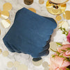 Scalloped Party Cocktail Napkins (5 x 5 In, Dark Blue, 100-Pack)