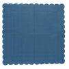 Scalloped Party Cocktail Napkins (5 x 5 In, Dark Blue, 100-Pack)