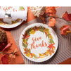Give Thanks Paper Plates for Thanksgiving Party (9 In, 80 Pack)