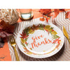 Give Thanks Paper Plates for Thanksgiving Party (9 In, 80 Pack)