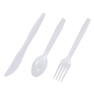 Thanksgiving Party Pack, Paper Plates, Plastic Cutlery, Cups, and Napkins (Serves 24, 144 Pieces)