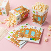 Gingerbread Popcorn Boxes for Christmas Party (3.3 x 5.5 x 3.3 In, 100 Pack)