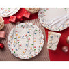 Holiday Light Paper Napkins, Christmas Party Supplies (White, 6.5 x 6.5 In, 100 Pack)