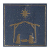 Christmas Party Decorations, Nativity of Jesus Napkins (5 x 5 In, Navy Blue, 50 Pack)