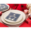 Christmas Party Decorations, Nativity of Jesus Napkins (5 x 5 In, Navy Blue, 50 Pack)