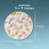 Floral Paper Plates, Watercolor Flowers (9 in., 80 Pack)