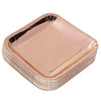 Rose Gold Party Supplies, Pink Paper Plates (9 x 9 In, 48-Pack)