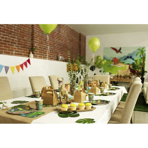 Dinosaur Party Bundle, Includes Plates, Napkins, Cups, and Cutlery (24 Guests,144 Pieces)