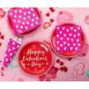 Pink Plastic Tablecloth for Valentine’s, Heart Pattern (54 x 108 in, 3 Pack)