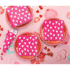 Heart Paper Napkins for Valentines Party Decor (Hot Pink, 6.5 In, 100 Pack)