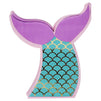 Mermaid Tail Paper Napkin for Birthday Party (5 x 5 Inches, 50 Pack)