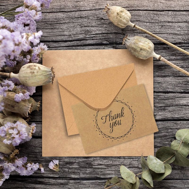 A2 Envelopes Bulk - 100-Count A2 Invitation Envelopes, Kraft Paper Envelopes for 5 x 4 Inch Wedding, Baby Shower, Party Invitations, V-Flap Photo Envelopes, Brown, 5.75 x 4.375 Inches