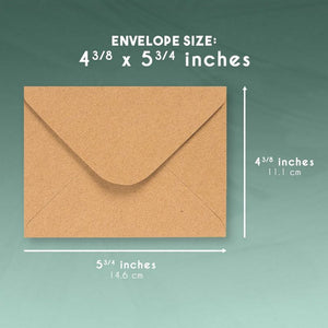 A2 Envelopes Bulk - 100-Count A2 Invitation Envelopes, Kraft Paper Envelopes for 5 x 4 Inch Wedding, Baby Shower, Party Invitations, V-Flap Photo Envelopes, Brown, 5.75 x 4.375 Inches