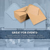 A2 Envelopes Bulk - 100-Count A2 Invitation Envelopes, Kraft Paper Envelopes for 5 x 4 Inch Wedding, Baby Shower, Party Invitations, V-Flap Photo Envelopes, Brown, 5.75 x 4.375 Inches