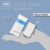 Juvale 500-Pack Bulk Travel Size Individually Wrapped Hotel Bar Soap, 0.5 Ounces
