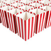 Small Striped Popcorn Boxes for Movie Night, Birthday Party (3 x 4 In, 100 Pack)