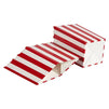 Small Striped Popcorn Boxes for Movie Night, Birthday Party (3 x 4 In, 100 Pack)