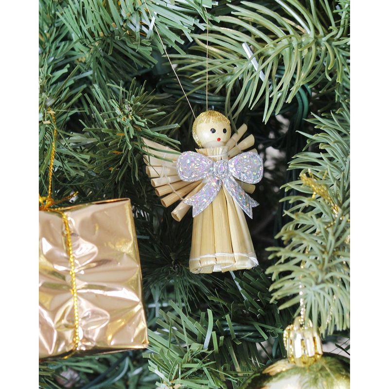 Juvale 36-Pack of Reeds Christmas Ornaments - Hanging Christmas Crafts, Winter Wonderland Themed Festive Embellishments, Brown - 1.1 x 2.7 x 1.1 to 4 x 2.5 Inches