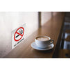 No Smoking Signs - 4-Pack Metal No Smoking Square Aluminum Signs, Self-Adhesive, Ideal for Public Spaces, Coffee Shops, Restaurants, Indoors and Outdoors, 5.5 x 5.5 Inches