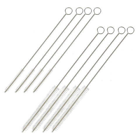 Juvale 4-pack Stainless Steel Straw Cleaner Brush, Extra Long With