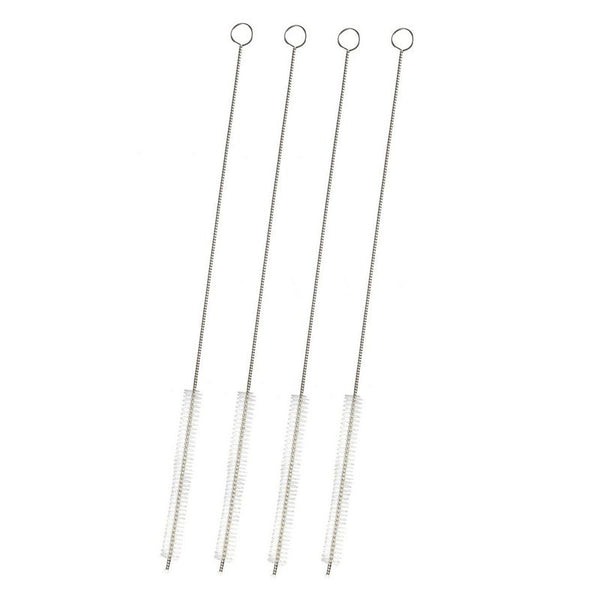 Juvale Drinking Straw Cleaning Brush – 4-Pack 12 Inch Extra Long Stainless Steel Metal Bristle Drink Straw Cleaner Brush