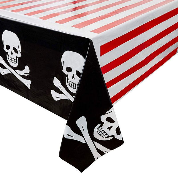 Juvale Pirate Party Plastic Table Cover (54 x 108 in, 3 Pack)