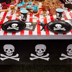 Juvale Pirate Party Plastic Table Cover (54 x 108 in, 3 Pack)