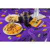 Halloween Party Tablecloth - 3-Pack Disposable Plastic Rectangular Table Covers - Halloween Party Decoration Supplies for Haunted House, Purple, 54 x 108 Inches