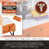 Spider Plastic Tablecloth for Halloween Party (54 x 108 in, 3 Pack)