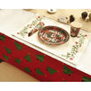 Plastic Tablecloths for Holiday Party, Christmas Tree Design (54 x 108 in, 6 Pack)